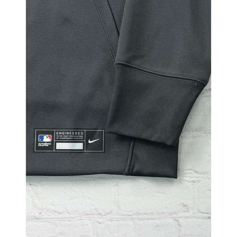 New York Mets Hoodie Mens Small Gray MLB Baseball Nike Therma-FIT City Connect